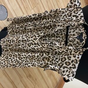 J. Crew Leopard Print Blouse